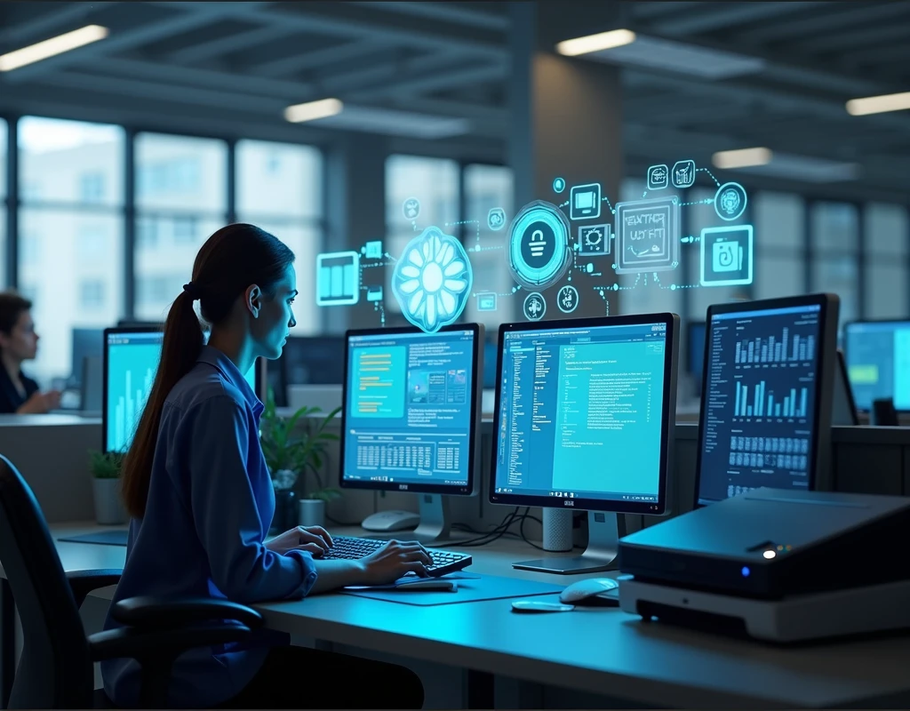 How office automation helps in carrying out work on a computer