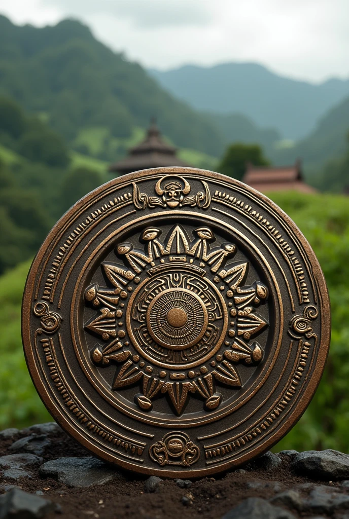 Make a medal with toraja design