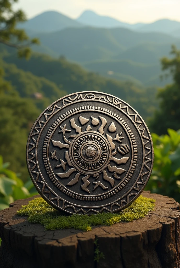Make a medal with toraja design