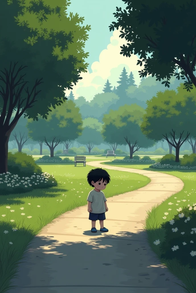 That same depressed child going to the park