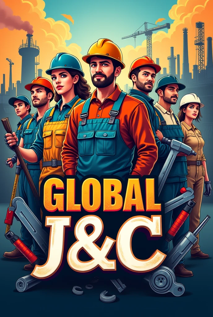Sale of hardware products poster called GLOBAL TOOLS J&c