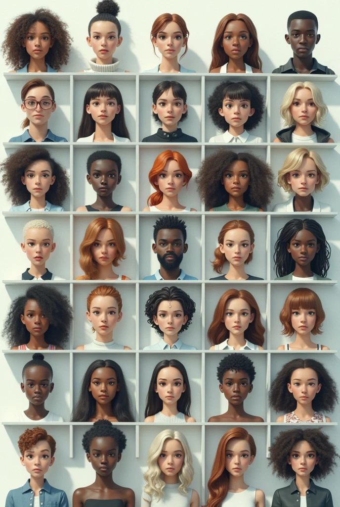 (him: sampling) Random selection of individuals in a grid