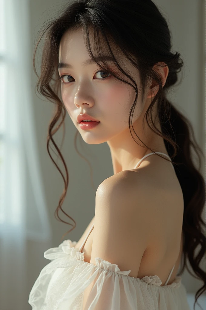 Beautiful Korean girl without any clothes