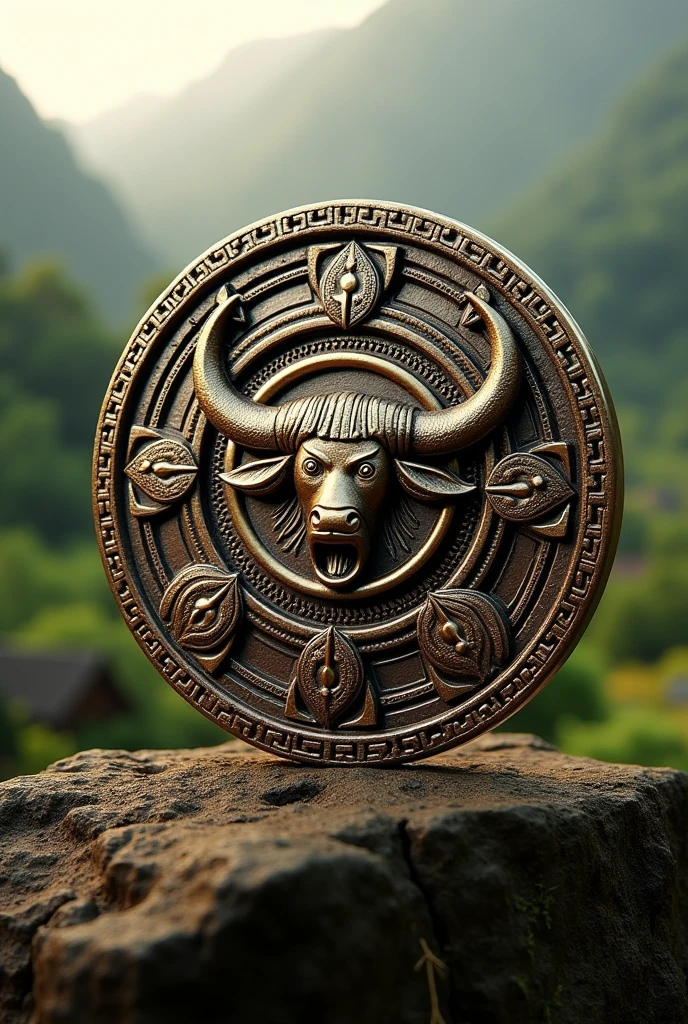 Make a medal with toraja design