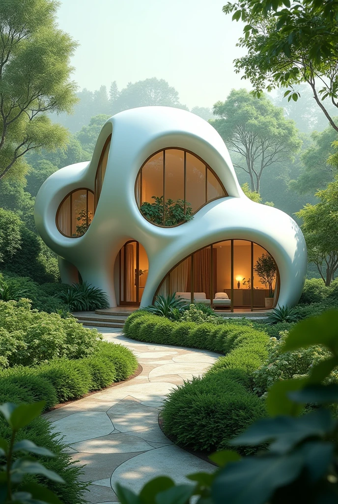 cherry leaf shaped house