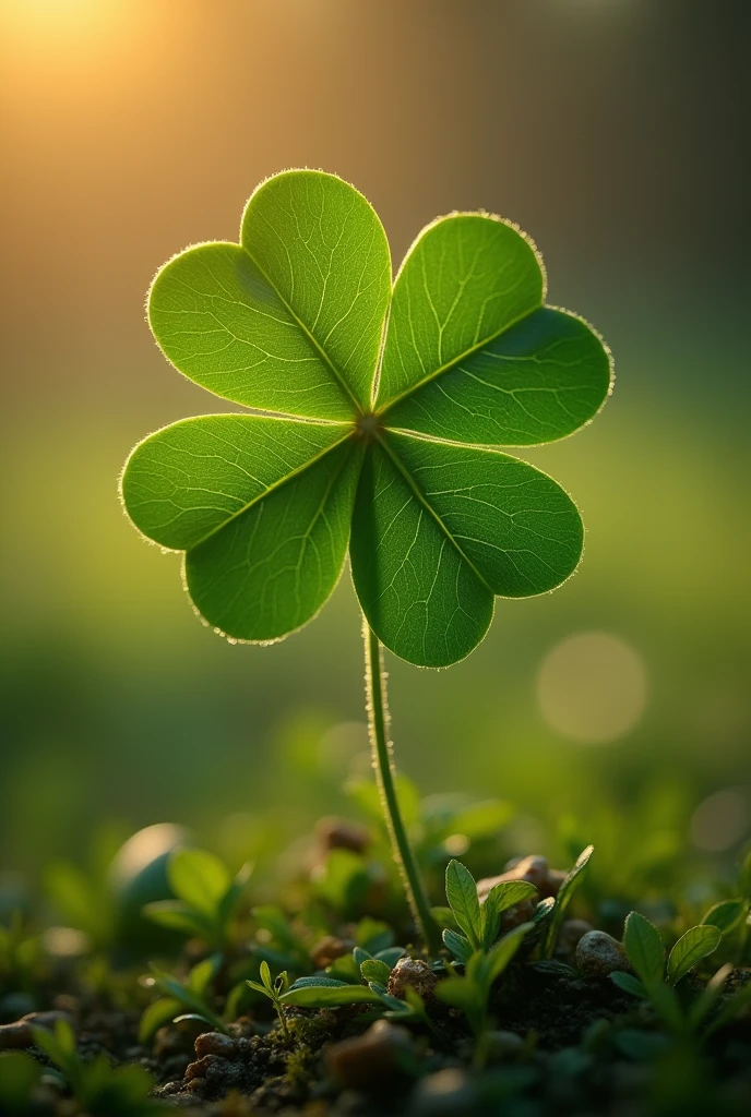 lucky clover with empty filling others filled