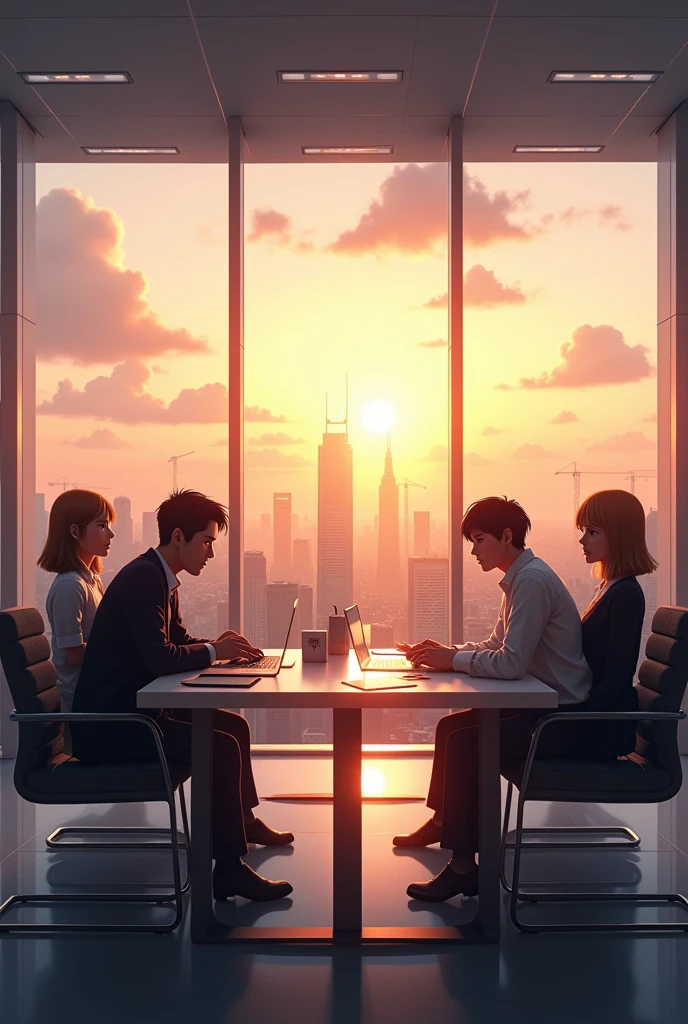 “Create an image in the style of Makoto Shinkai of company plans to increase its production next year."