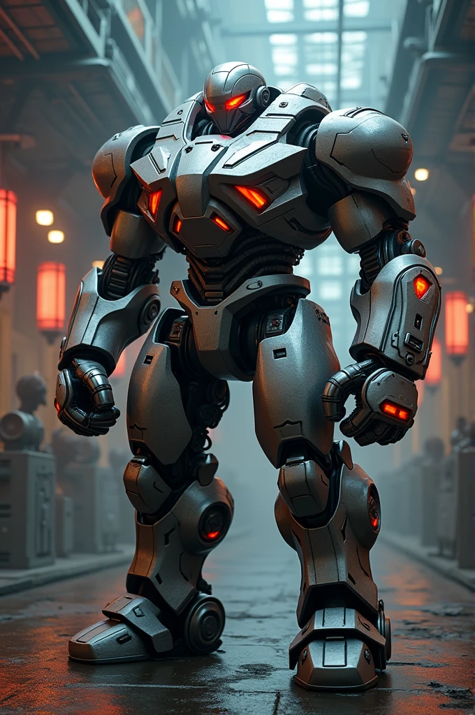muscular boxing robot 
