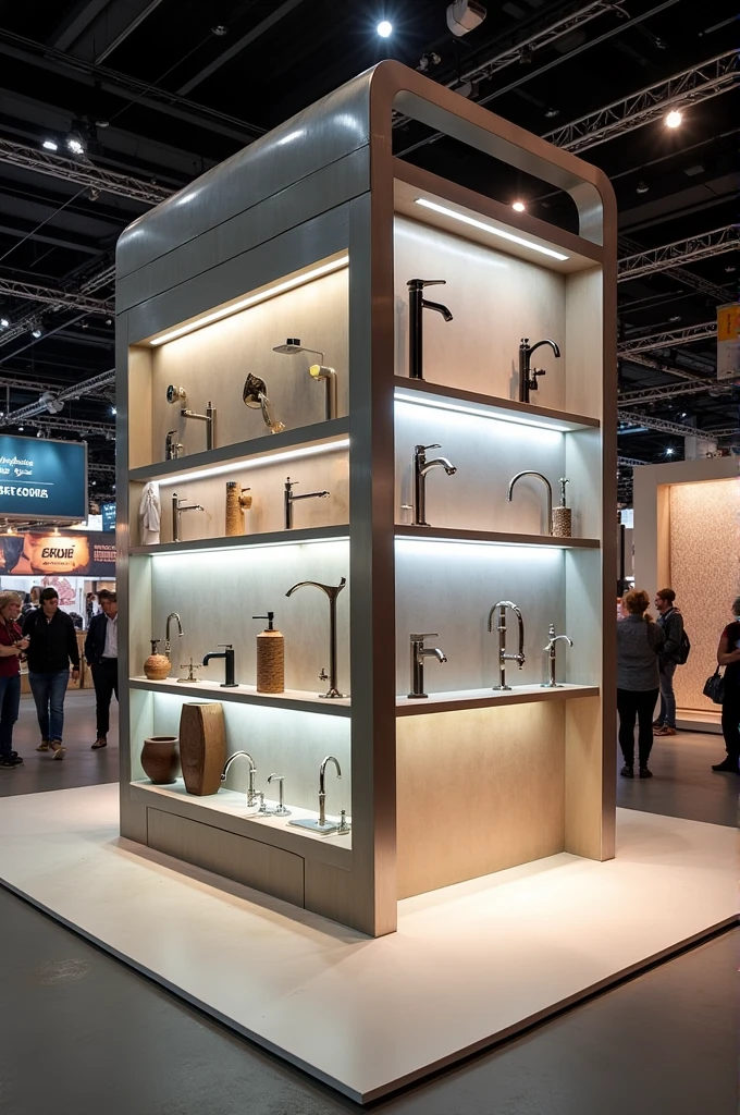 Design of a faucet fair stand