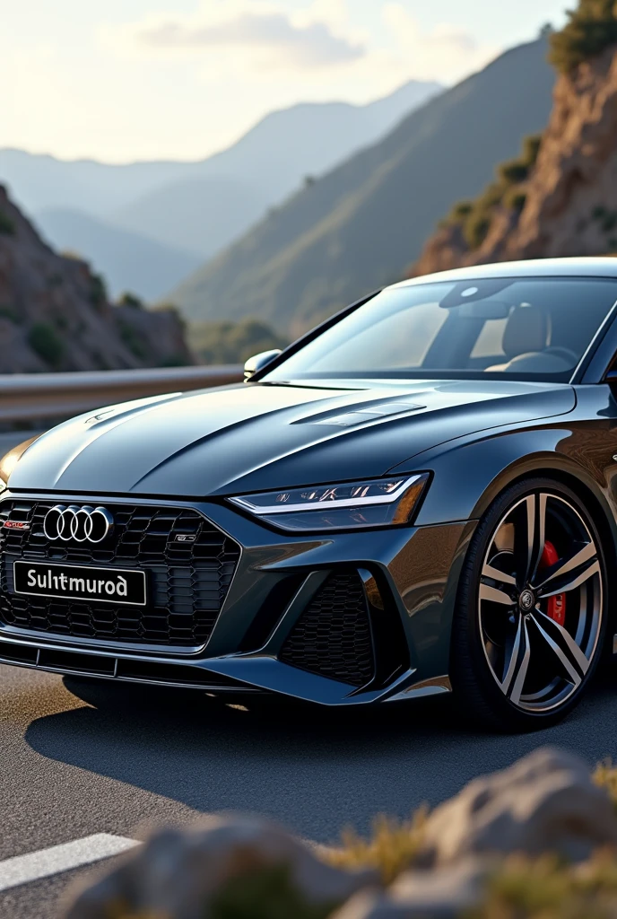 Audi RS7 name written as Sultonmurod
