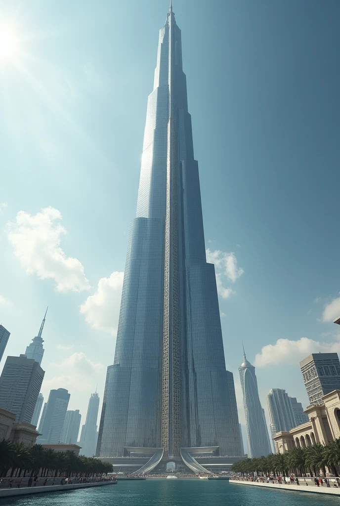 Create a photo of the largest building in the world
