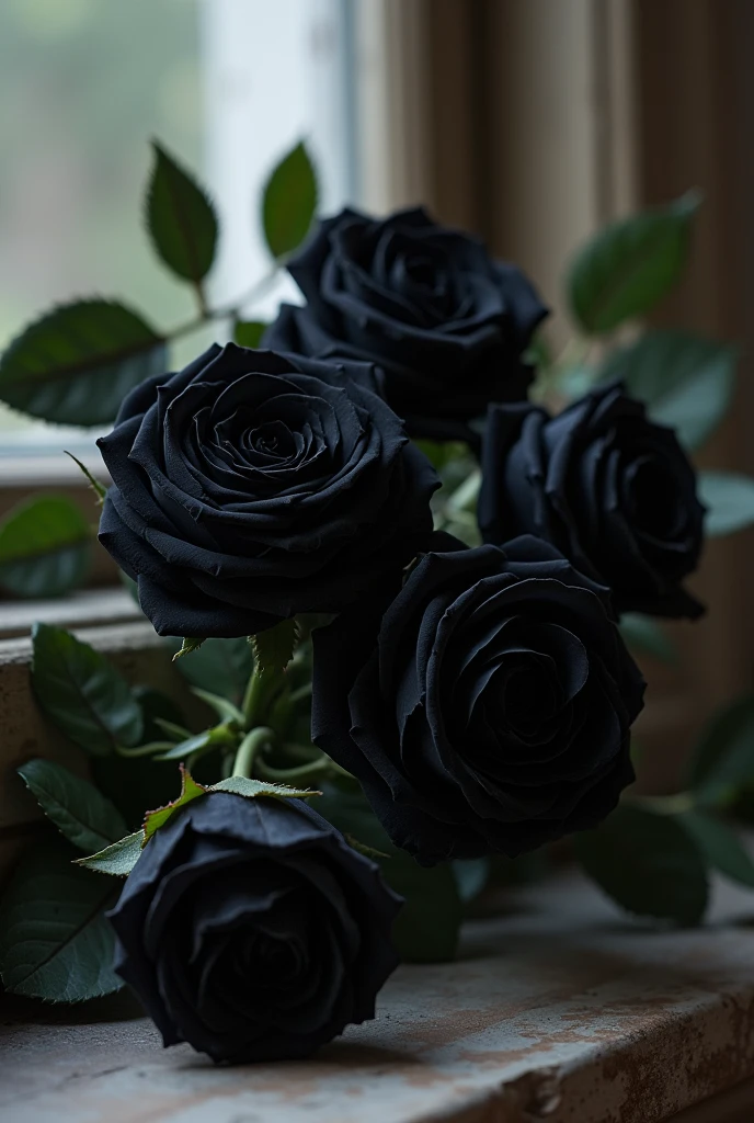 Black roses in a common place