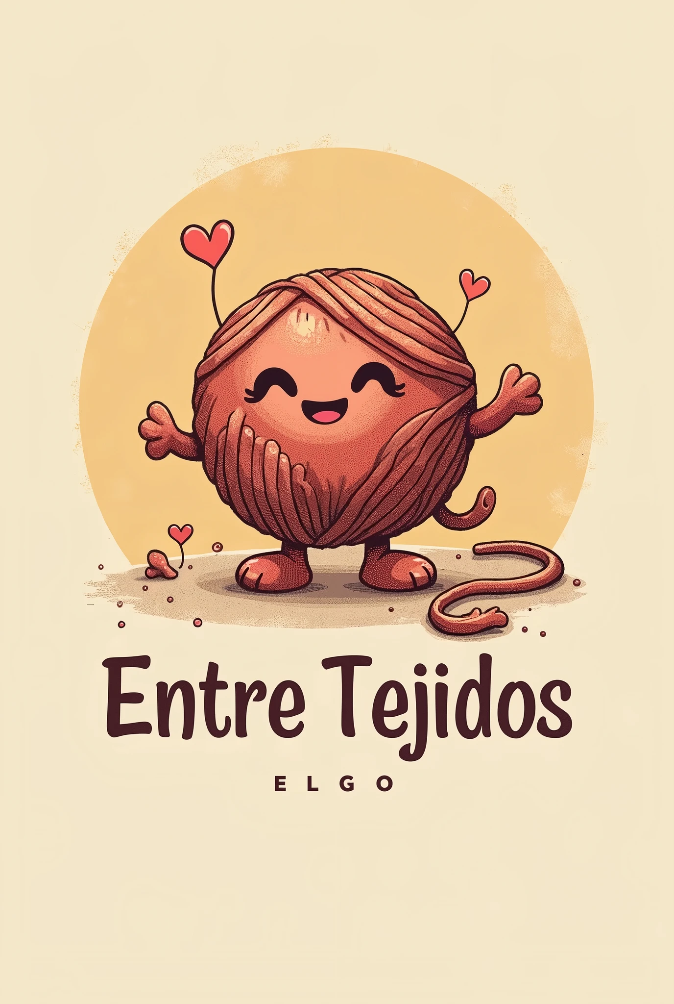 Make me a logo for my amigurumi business called Entre tejidos 