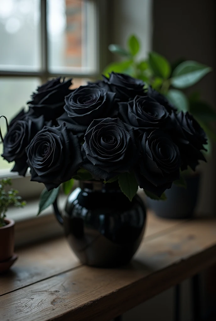 Black roses in a common place