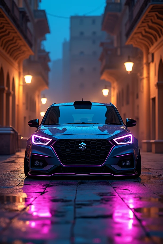 Suzuki Brezza car modified in night on rajsthan