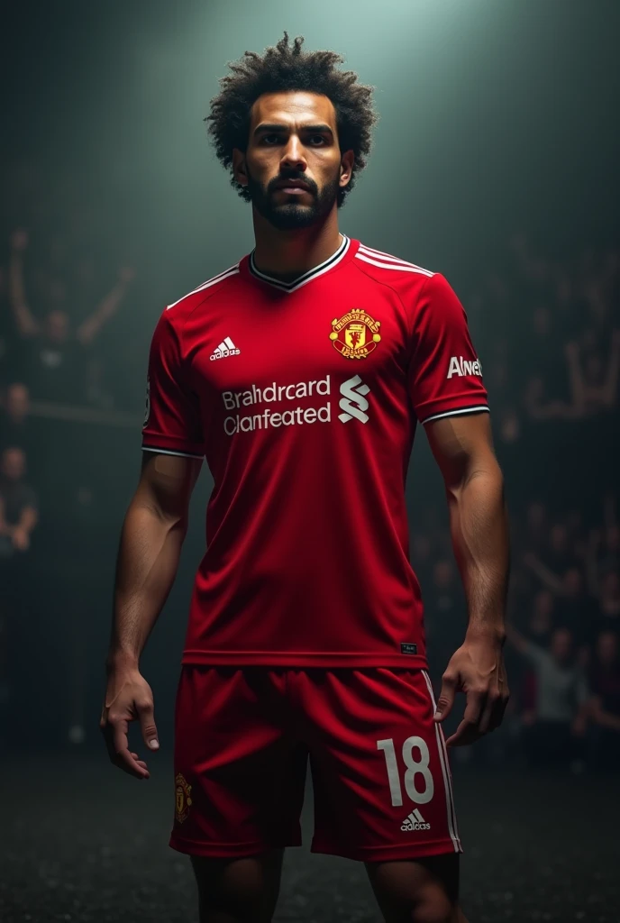 Mohamed Salah in Manchester United kit