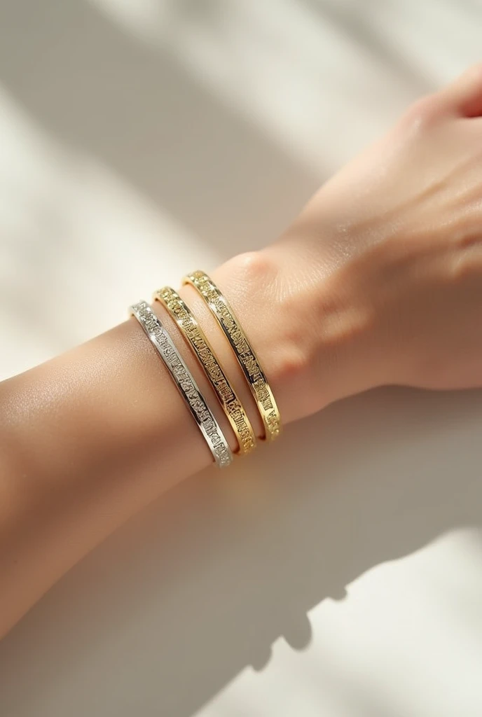 elegant metal bangles