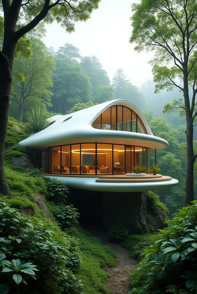 House of the future in the forest