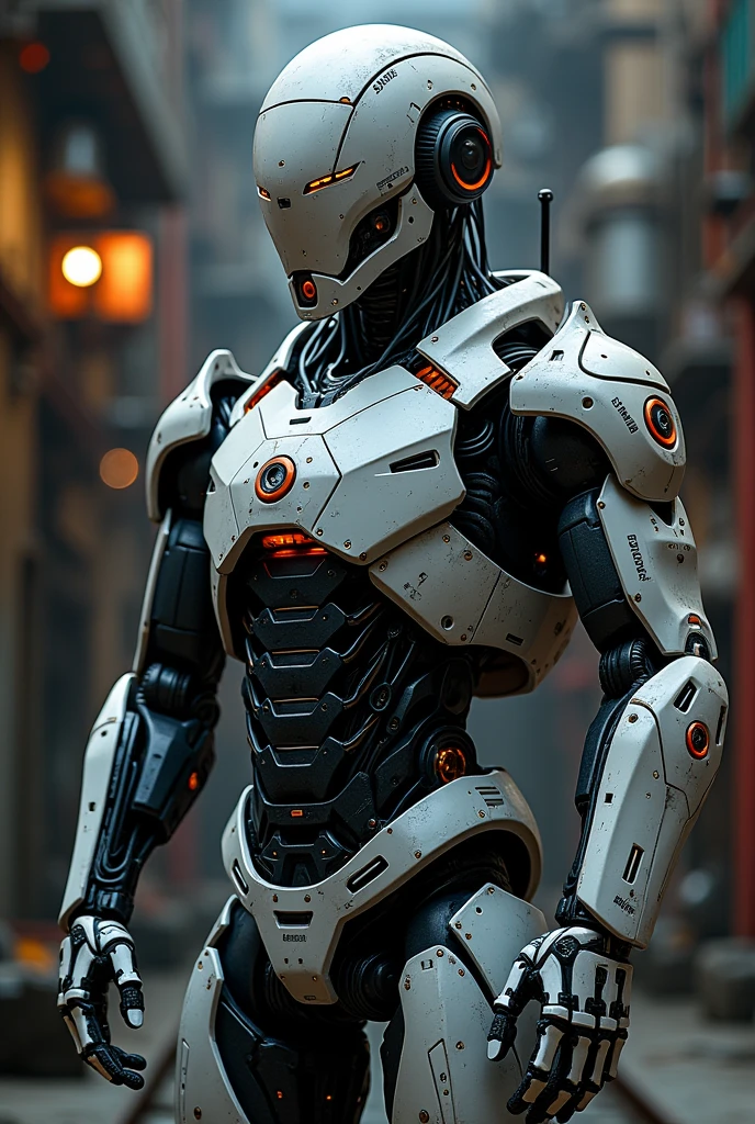 Logo for SMH WITH robotic with mechanical background
