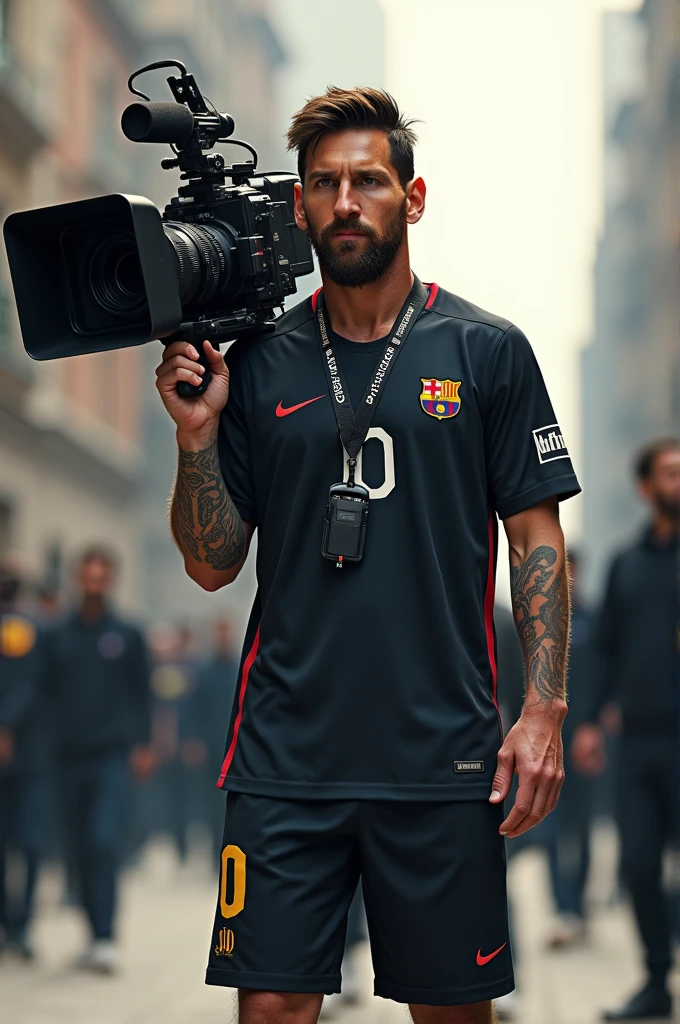Messi as a big camera man