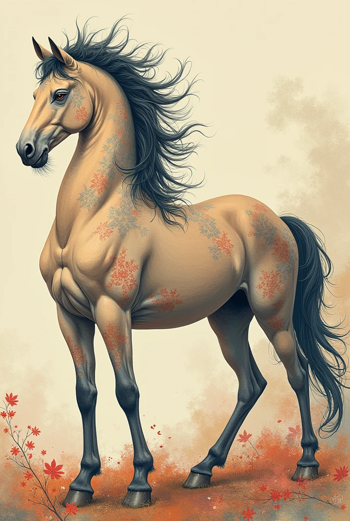 in greek mythology,Chiron is considered the smartest、The wisest centaur。He is different from other savage and rough centaurs,But a learned man、empathic sage。full body view,fantasy anime characters,pastel painting,Colorful,Delicate brushwork,Japanese art,dynamic art,( perfect anatomy )masterpiece, best quality, Ultra-high resolution, (Very detailed),