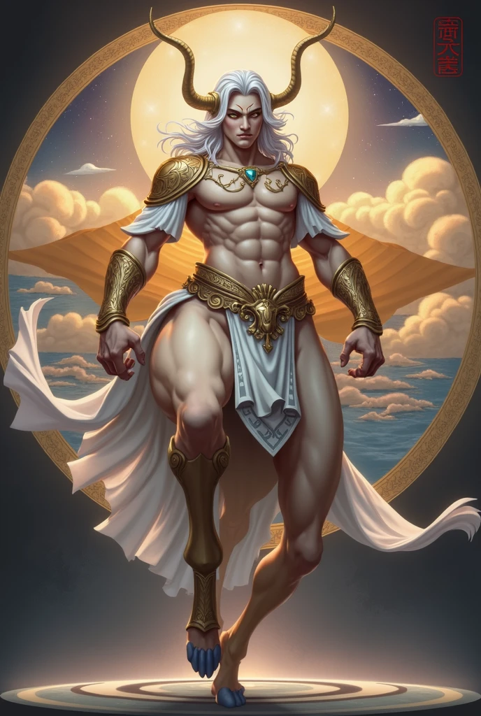 in greek mythology,Chiron is considered the smartest、The wisest centaur。He is different from other savage and rough centaurs,But a learned man、empathic sage。full body view，fantasy anime characters，pastel painting，Colorful，Delicate brushwork，Japanese art，dynamic art，( perfect anatomy )masterpiece, best quality, Ultra-high resolution, (Very detailed),