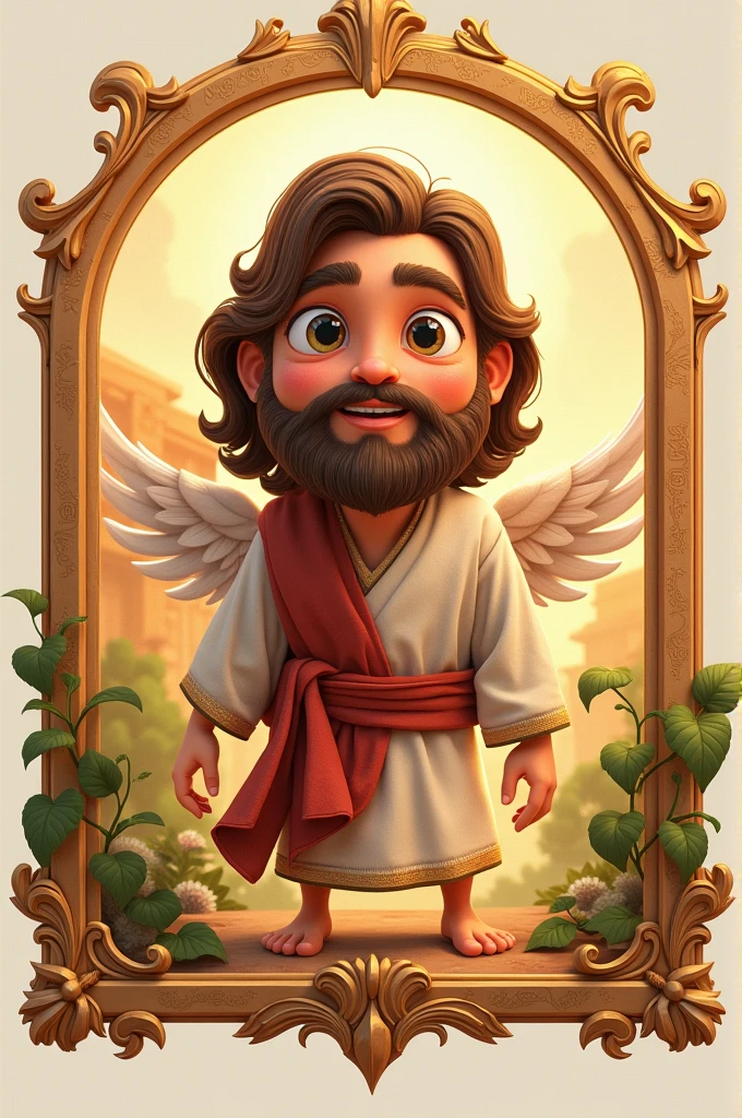 A logo that has to do with animated stories from the Bible is for a YouTube channel that deals with animated films based on the Bible.