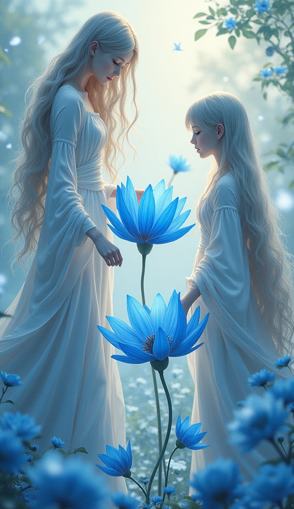 masterpiece,asakura_three,blue flower