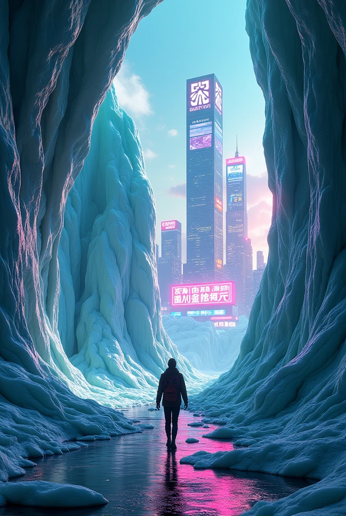 Glaciers, caves, neon lights, urban billboards