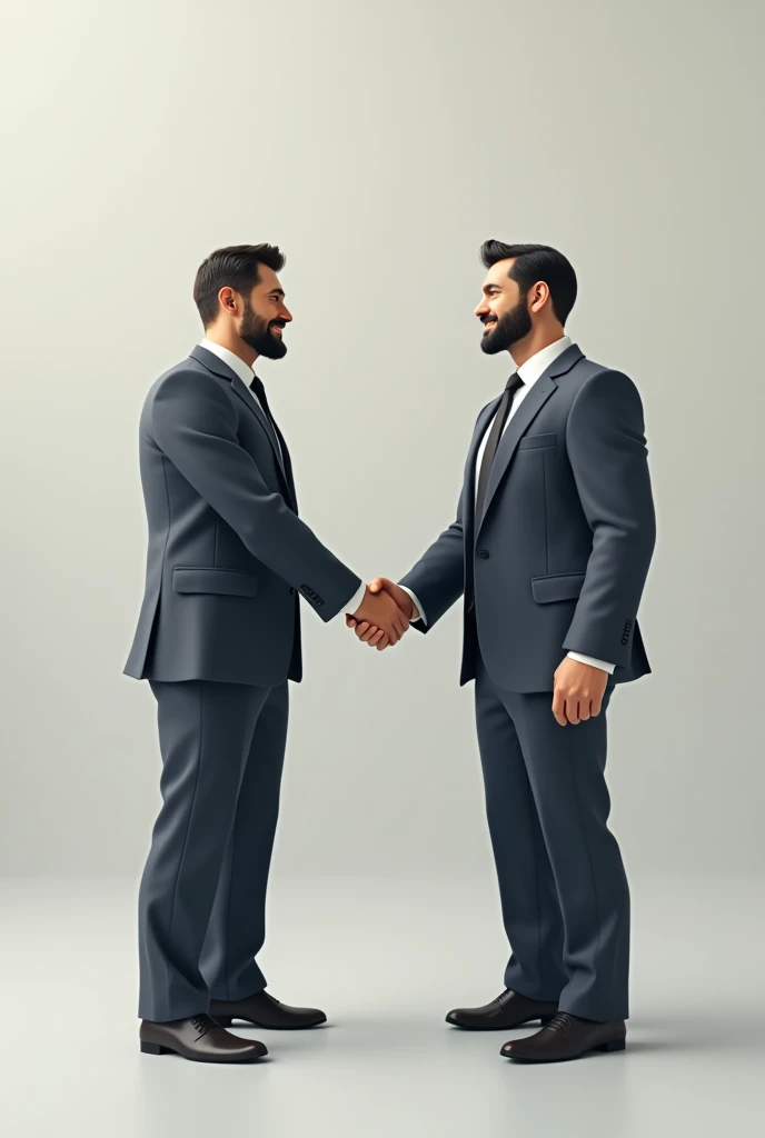 handshake between two winning men forming the letter M avatar