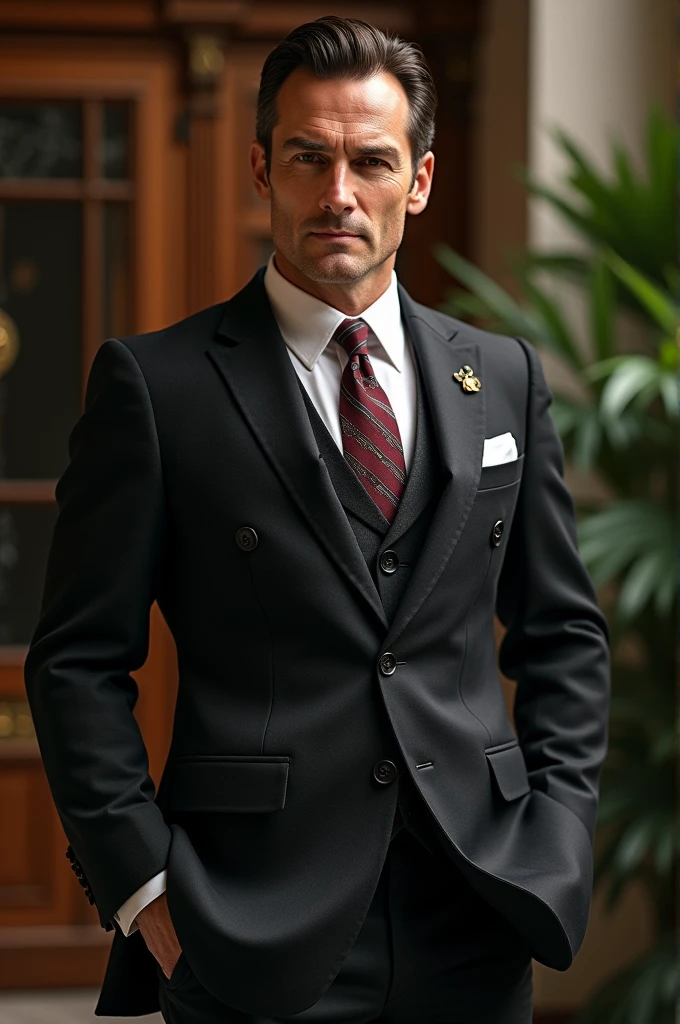 A man in a beautiful and elegant suit
