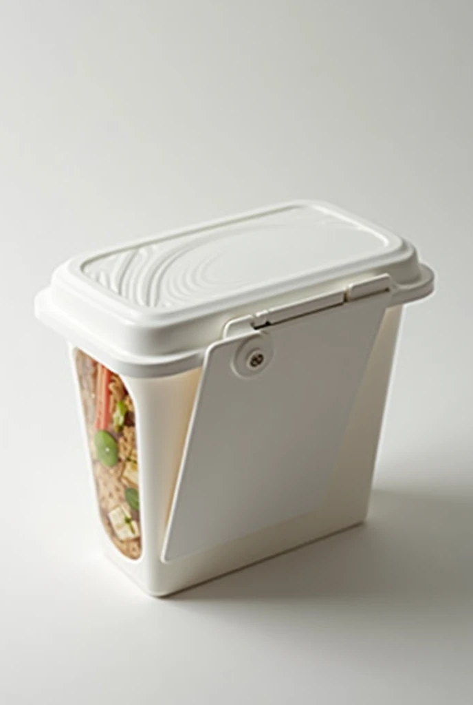 Sliding Closing Lid: Imagine a lid that slides to one side to open, similar to how some food packages are opened. You can search "sliding lid for packaging"