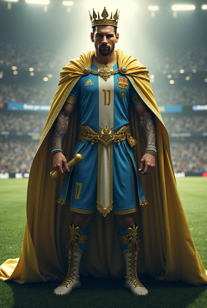 Messi as a football king