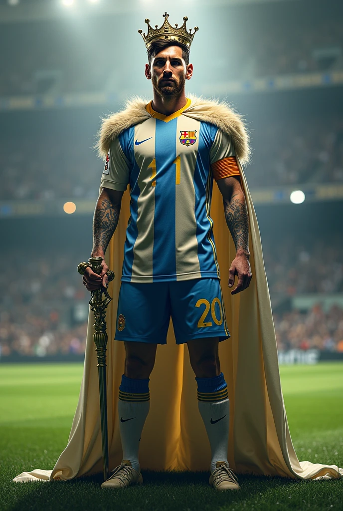 Messi as a football king