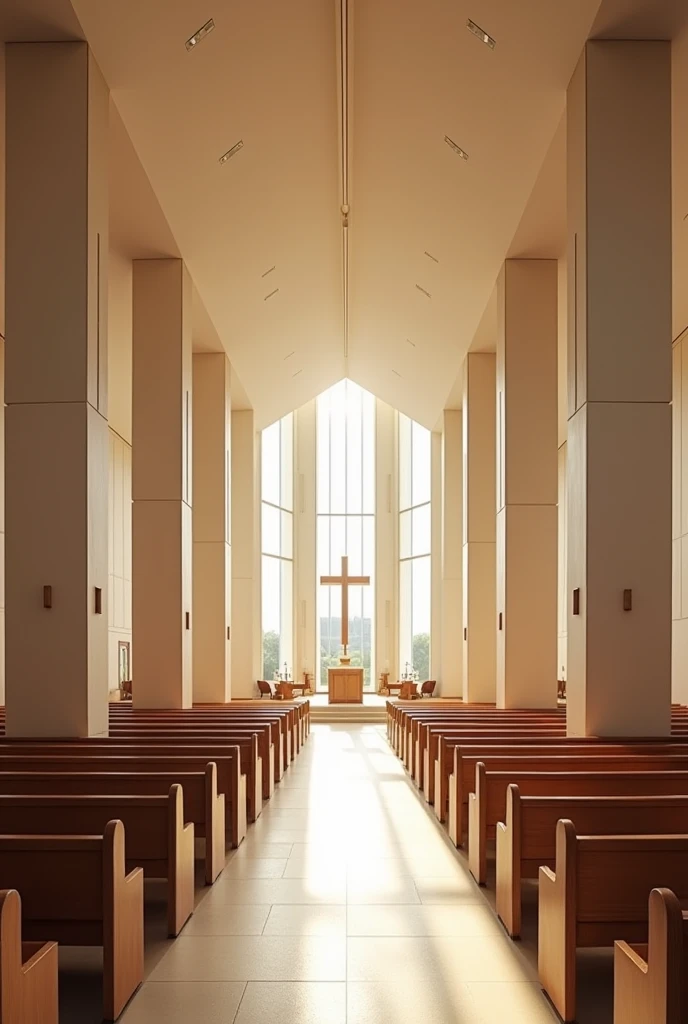  Square wall Interior design for Presbyterian church 