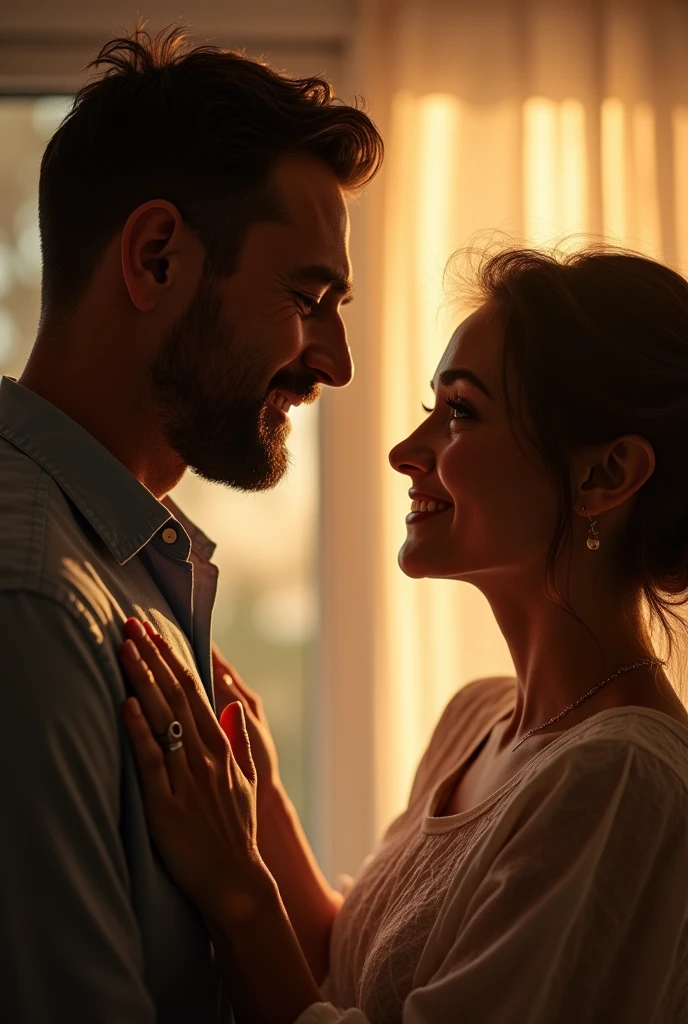 A husband talks to her wife