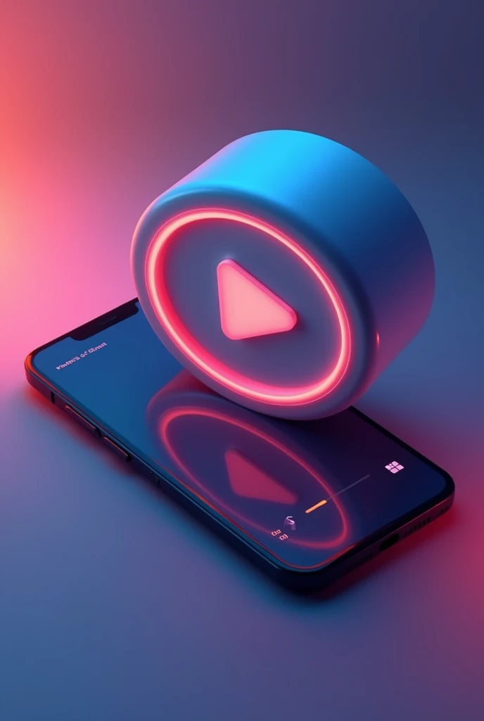 Design the on for my app play butto anything else design only design the play button i shape with gradient color for my app