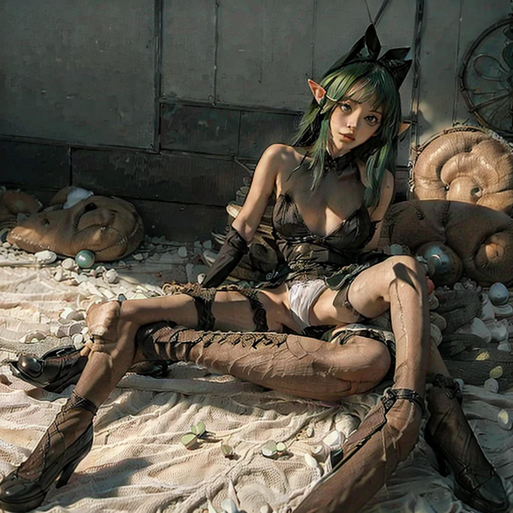 ((Elf warrior)), chica DelgaDa, cintura DelgaDa, senos granDes, s, (Session, open legs: 1.1), armaDura De caballero, (armaDura meDieval, peto De acero, guanteletes De acero, guantes De acero), ((falDa verDe: 1.1)), (upskirtas mostranDo Debajo De la falDa, (white panties), (( ce)), fantasía, D&D, juego De rol, mejor caliDaD, masterpiece, 8k, NSFW,