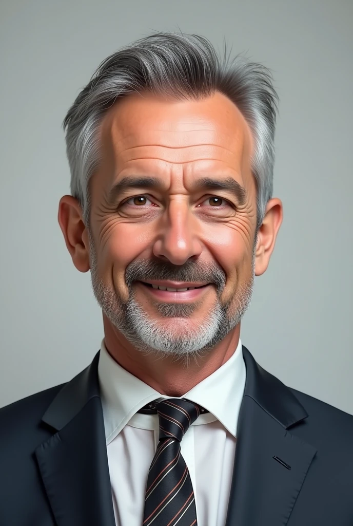 Unusual Seller Avatar Successful Man 4 Short hair on the sides and short beard Gray 