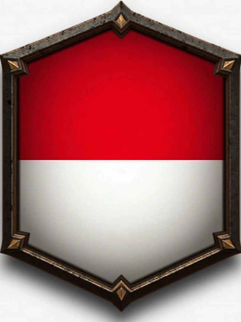 Make a focus icon for the hoi4 game in the formof of an Indonesia flag