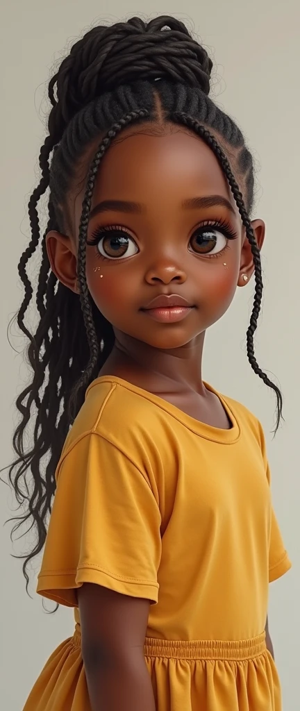 Age thirteen black girl full body.