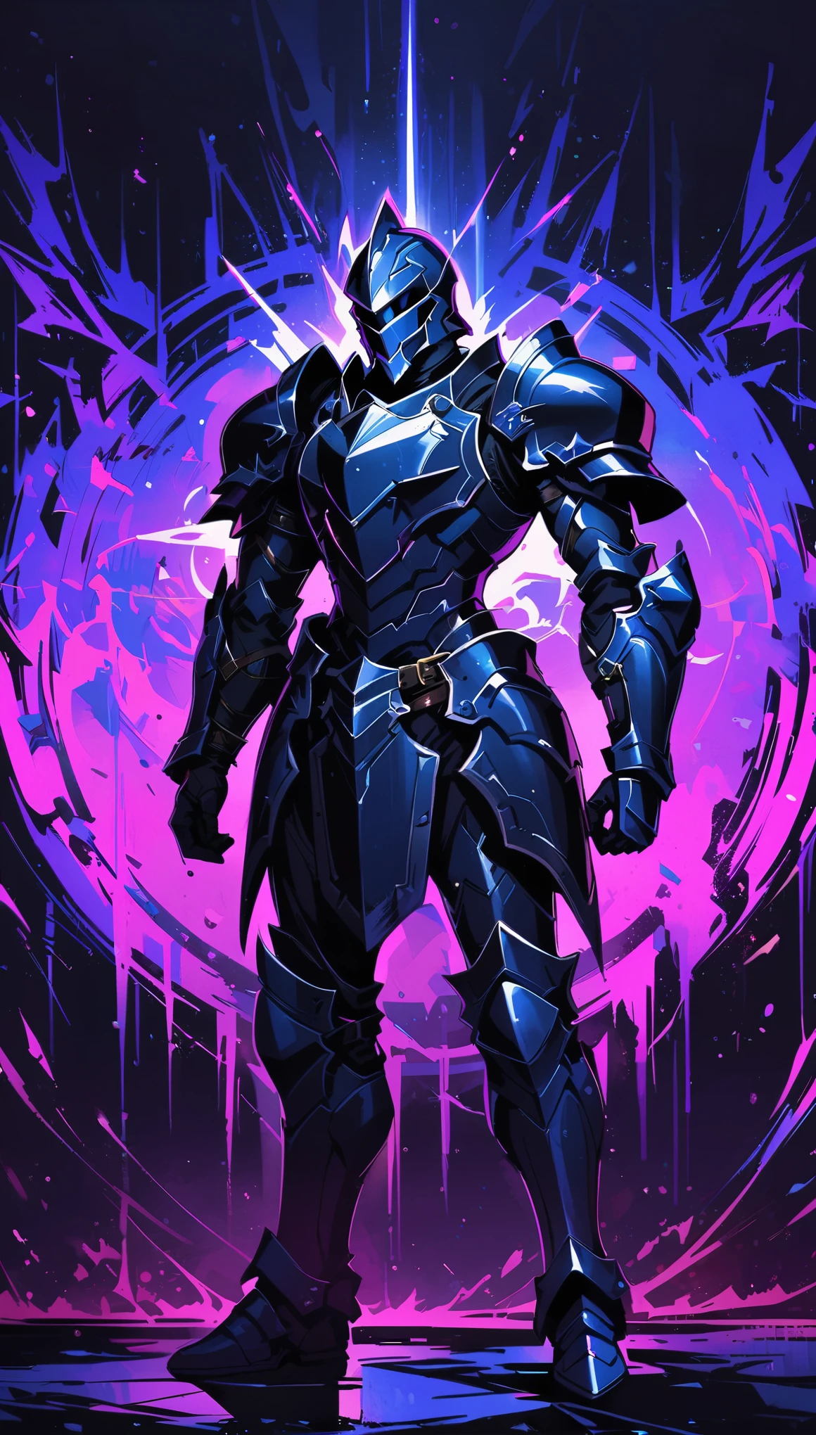 blacklight，full body，look at view，Armored Knight，high resolution，wallpaper，
