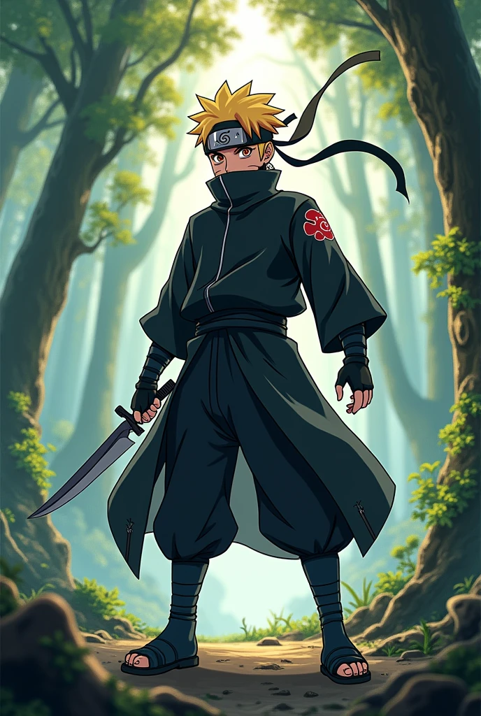 Create Min Yoongi as a Naruto-inspired anime drawing