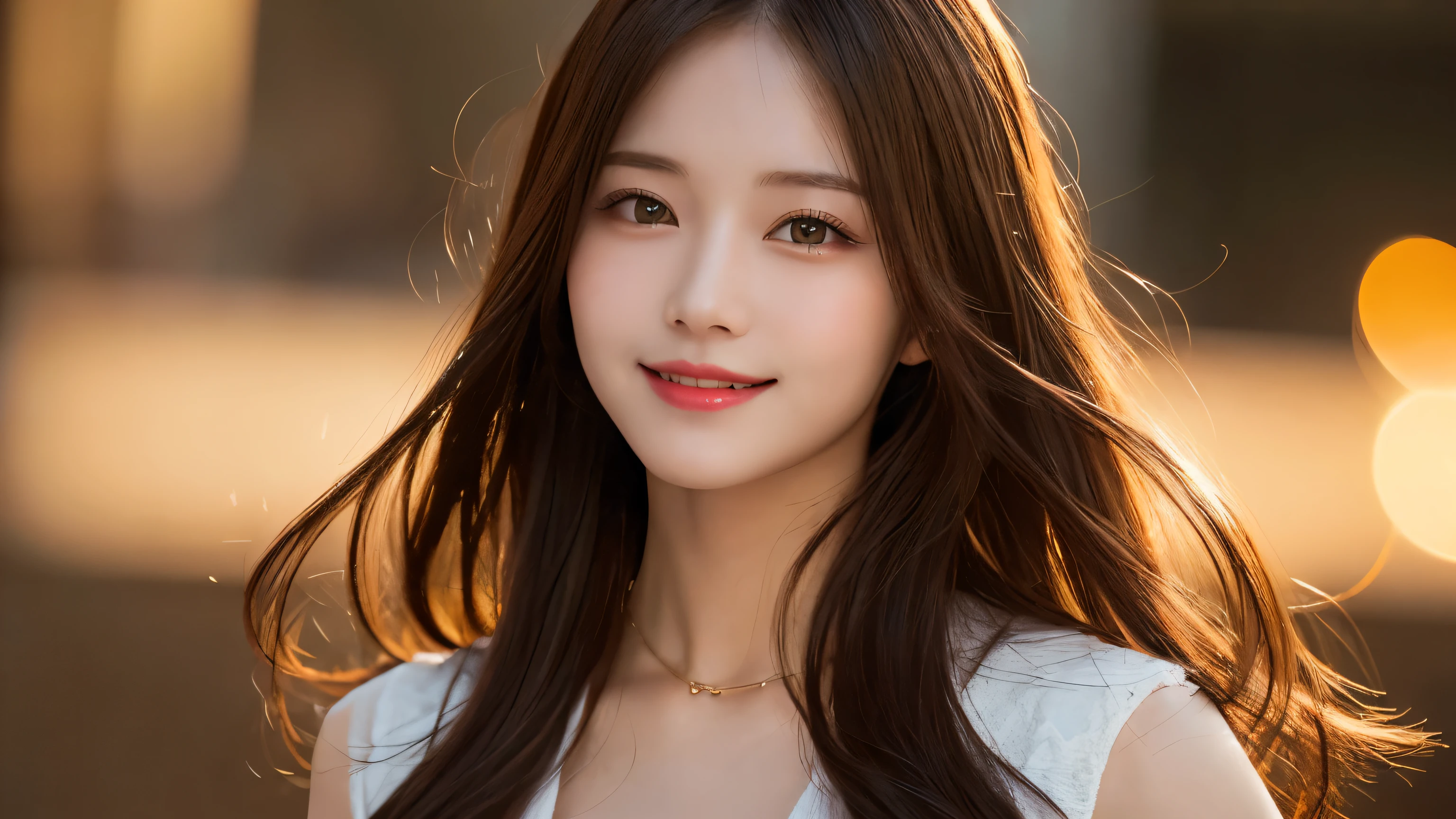 Highest quality, figure, Super detailed, In detail, High resolution, 8k wallpaper, Perfect dynamic composition, Beautiful attention to detail, Medium chest, Natural color lip, Random sexy poses,smile,、1 girl、Beaver,Long Hairstyles,bright