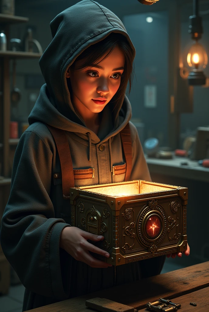 the pandora’s box opened being held by the engineer