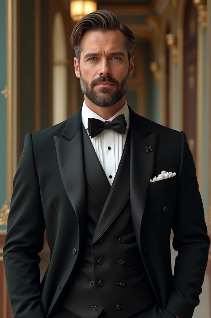 A man in a beautiful and elegant suit