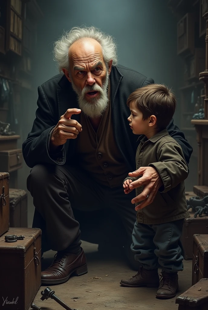 Fagin learning that Oliver is with Mr.. Brownlow.