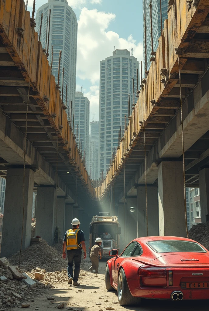 Low Quality Construction Materials: An example could be the purchase of low-quality building materials at inflated prices., while the difference in cost is diverted to personal accounts of those involved in the operation.