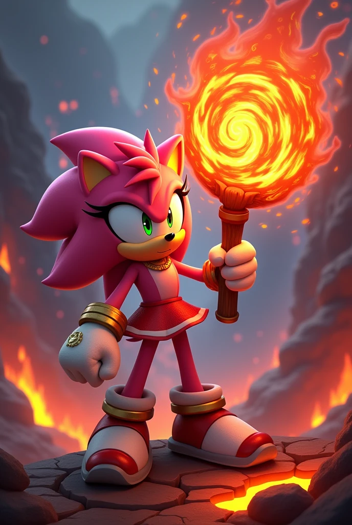 Can you make me a volcanic lava hammer by Amy Rose?