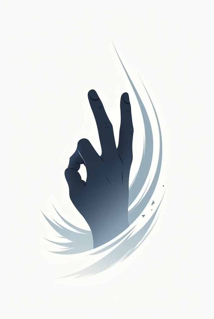 Create a PB badminton logo symbolizing the hand of the shuttlecock scratcher
